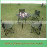 Modern Outdoor Fabric Folding Picnic Table And Chairs thumbnail-4