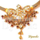 designer 22k gold kundan necklace set jewelry