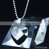 CN-022B Wholesale Fashion Stainless Steel Color Antique Heart Pendant for Couple Jewlery thumbnail-3