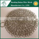 Best round cookware stainless steel chainmail and hot selling