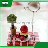 Cheap Mini Resin Wooden Iron Cartoon Photo Name Business Card Holder thumbnail-3