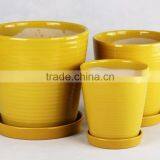 Light Weight Small Ceramic Flower Pots for Small Plant thumbnail-3