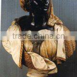 Custom African Style Hand Carved Sculpture Marble Bust for Sale thumbnail-5
