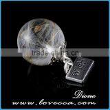 Dandelion Glass Ball for Earring/necklace ,glass Ball for Making Jewelry thumbnail-1
