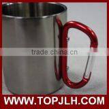 2017 Wholesale Stainless Steel Mug With Carabiner Handle thumbnail-5