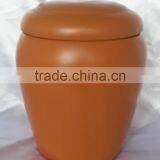 Adult Style Biodegradable Red Pottery Urns for Cremation Use thumbnail-2