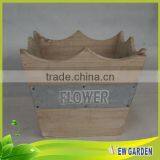 Multi-function Wood Flower Basket,Custom Recycled Plant Pot thumbnail-3