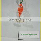 YS2015A229 Spring Carrot Vegetable Wrought Iron Garden Stake thumbnail-1
