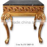 FA-205P-01 Antique Furniture Coffee Table With Marble in Set thumbnail-2
