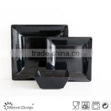 High Quality Square Gray Stoneware Dinnerware Set thumbnail-6