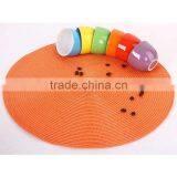 Orange pp Round Placemat