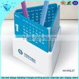 New Design Acrylic Calendar Pen Holder and Photo Frame Display Stand thumbnail-2