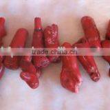 Wholesale 16" 15-40mm Irregular Natural Loose Red Coral Beads Strand thumbnail-1