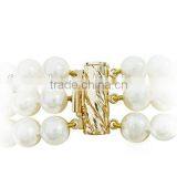 7-8mm Three Rows Freshwater Pearls Bracelet Design Price thumbnail-2