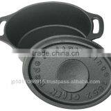 Cast Iron Casserole Cocottes Oval Pan thumbnail-1