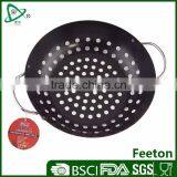 Non-stick Round Steak Grill Cast Iron Wok Plate for Barbecue thumbnail-1