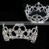 Pageant Rhinestone Big Fashion Women Crown Hair Accessoreis Headwear Tiaras thumbnail-2