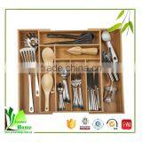 New Arrival Bamboo Flatware Storage Tray thumbnail-3