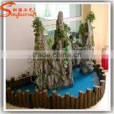 Made in Wooden Fountains Wholesale Fiberglass Glass Waterfall and Fountains Stone Japanese Garden Fountains thumbnail-3