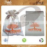 Cotton Drawstring Pouch With Screen Printed Logo