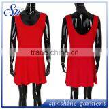 Women's Summer Sleeveless Loose T-Shirt Dress thumbnail-1