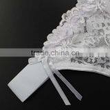 Stock Lace Bowknot Transparent Sey Panties Women Underwear Thongs Bragas Everyday Daily Underwear Women Briefs String G String T thumbnail-6