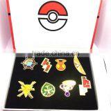 Wholesale Hot Sale Good Quality Cartoon Japanese Animation Pokemon Memorial Badge Set for Children Birthday Gifts thumbnail-4