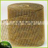 10 Yards Gold Plating Plastic Mesh For Craft Decoration thumbnail-2