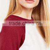 Thin Long Sleeve T-shirt Baseball T-shirt 3/4 Sleeve Raglan T-shirt thumbnail-4