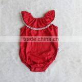 Cute Baby Plain Romper Lace Boarding Toddler Jumpsuit Wholesale Baby Clothes thumbnail-1