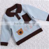 Trim Contrast Color Knitwear Modern Poloshirt Collar Sweater Pullover thumbnail-1