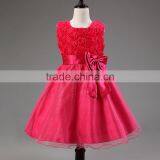 C5#Kids Infant Girls Flower Petals Dress Children Toddler Elegant Dress Pageant Wedding Formal Party Dress thumbnail-5