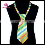 Color Stripy Boys Silk Neckties Wholesale Kids Christian Neckties Reversible Neckties thumbnail-6