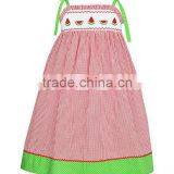 Red Gingham Watermelons Smocked Sundress Infant Toddler