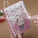 Cute Cartoon Notebook PP Cover Wire-o Binding Notebook Cheap Student Notebook With Band thumbnail-3