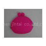 Green Silicone Coin Purse Handbags Waterproof With Debossed