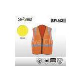CLASS 2 reflective safety clothing safety vest with zipper closure and pockets ANSI/ISEA 107-2010