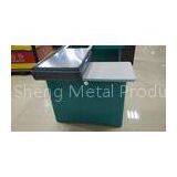 Custom Retail Store Checkout Counters Shop Counter Table With Wheels