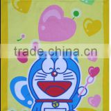 100% cotton Doraemon printed beach towel, reactive printed bath towels ,towel on sall china supplier