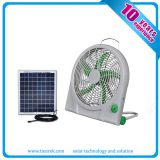 12V Rechargeable DC Solar Fan Mini Fan with Battery 10W Solar Cooling