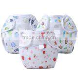 Cute Animal Pattern Printed 100% Cotton Reusable Sleepy Baby Cloth Diaper thumbnail-3
