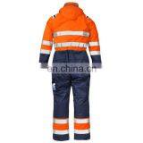 Hi Vis Waterproof Coverall With Cotton-padded Winter Work Clothing thumbnail-4
