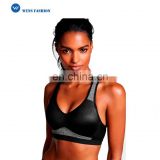 Womens New Comfort Strappy Black Sports Bra Wholesale