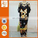 African Stone Work in Dress Guangzhou Wholesale Kaftan Style Long Kurti thumbnail-1