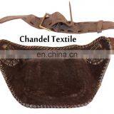 100% Leather Belt Bag / Leather Belt Bag / Hip Bag / Fanny Pack / Leather Fanny Bags / Boho Bag /Zebra and Cheetah Style thumbnail-3