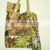 Women's Bag Floral Printed Canvas Bag,Cotton Canvas Handbag Wholesale Beach Bags thumbnail-2