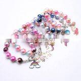 Children Fairy Tale Bracelet Mermaid Unicorn Ice-cream Charms Girl Bracelet Pendants 12Colors thumbnail-3