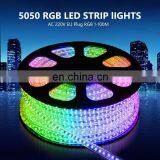 Best Price SMD 5050 60 Leds per Meter Flexible RGB Strip Light 110V 220V Waterproof thumbnail-5