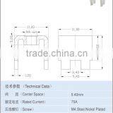 Brass Terminal Components Metal Parts 75A Center Space 6.40*9.80mm thumbnail-2