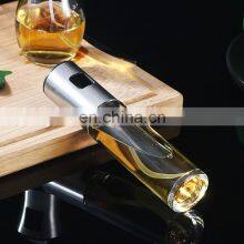 New Arrival Kitchen Olive Glass Stainless Steel 200ml Mist Cooking Oil Sprayer Bottle thumbnail-3
